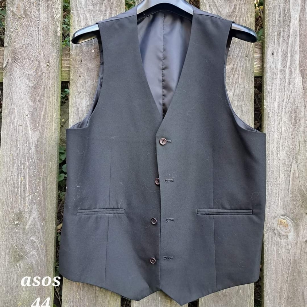 Men's ASOS Dress Vest Black 44"